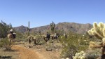 Horseback riders on the Ironwood Trail