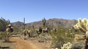 Horseback riders on the Ironwood Trail