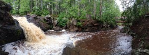 Panoramic of Amnicon Falls State Park, South Range, Wisconsin