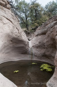 Waterfall and pool